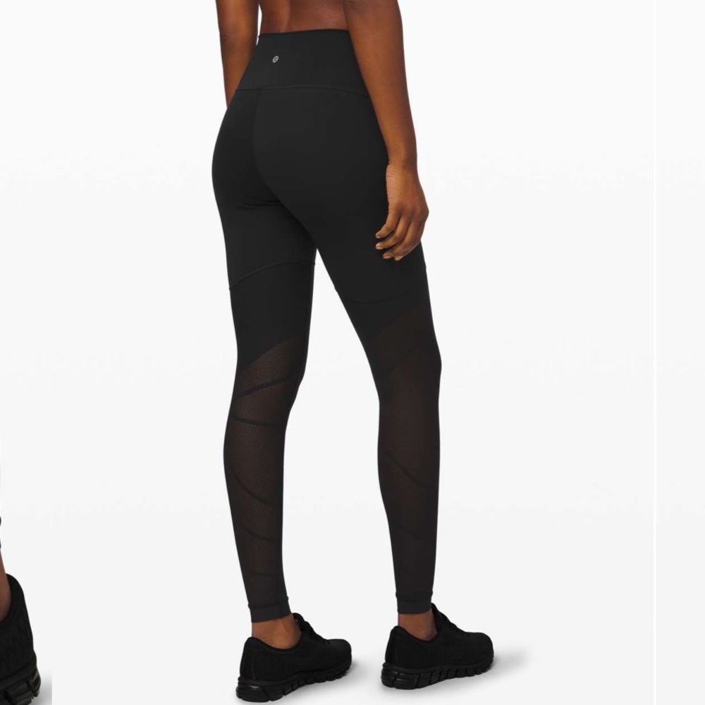 Lululemon Sheer Will High-Rise Tight 28" *Pulse Black Size 10